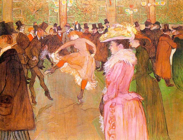  Henri  Toulouse-Lautrec Training of the New Girls by Valentin at the Moulin Rouge